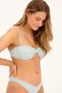 Blauwe badstof bikini top met beugel | My Jewellery