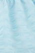 Blauwe wrap top met ruffles