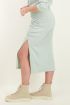 Mint rib rok met split