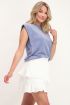 Blauwe mouwloze teddy top | My Jewellery