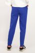 Blauwe pantalon met persvouwen
