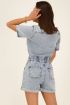 Blauwe spijker playsuit met knopen | My Jewellery