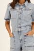 Blauwe spijker playsuit met knopen | My Jewellery