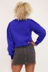 Blauwe sweater met V shape | My Jewellery