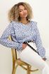 Lichtblauwe top met schouderstuk | My Jewellery
