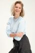 Blauwe sweater met korte pofmouw | My Jewellery