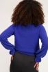 Blauwe trui met ruffle mouwen | Truien | My Jewellery