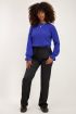 Blauwe trui met ruffle mouwen | Truien | My Jewellery
