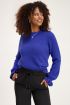 Blauwe trui met ruffle mouwen | Truien | My Jewellery
