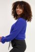Blauwe trui met ruffle mouwen | Truien | My Jewellery