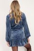Blauwe velvet top | My Jewellery