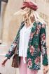 Blazer bloemenprint groen, Jasjes