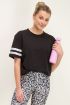 Zwarte t-shirt sportwear