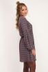 Blauwe jurk met bloemenprint