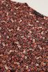 overslag jurkje met bloemenprint oranje
