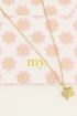 Ketting met bloem & rose quartz steen | My Jewellery