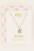 Ketting met bloem & rose quartz steen | My Jewellery