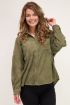 Donkergroene oversized corduroy blouse | My Jewellery
