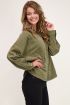 Donkergroene oversized corduroy blouse | My Jewellery
