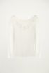 Blouse met ruffle lage rug wit, Blouses
