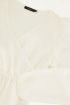 Witte wrap top met ruffles