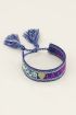 Blauwe bohemian armband amour | My Jewellery