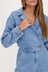 Blue denim jumpsuit with collar | My Jewellery