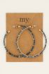 Oorringen met blauwe kralen | My Jewellery