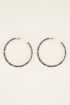 Oorringen met blauwe kralen | My Jewellery