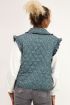 Groene paisleyprint gilet
