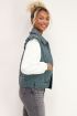 Groene paisleyprint gilet