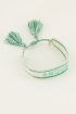 Mint green bohemian amour bracelet