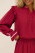 Bordeaux rode blouse met embroidery rand | My Jewellery