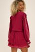 Bordeaux rode rok met embroidery rand | My Jewellery