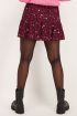 Bordeaux rode rok met paisley print