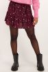 Bordeaux rode rok met paisley print
