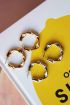 Brede oorringen met patroon | Oorringen bij My Jewellery