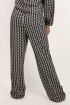 Zwarte broek met Shapes print