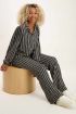 Zwarte broek met Shapes print