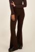Bruine flared broek met split | My Jewellery