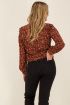Bruine blouse met grafische print | My Jewellery