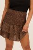 Bruin rokje met cheetah print & smock | My Jewellery