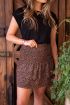 Bruin rokje met cheetah print & smock | My Jewellery