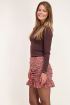 Bruine top met boothals My Jewellery