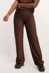 Bruine glitter straight fit broek