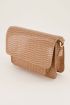 Bruine tas croco print