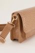 Bruine tas croco print