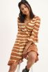 Bruine tie dye dress