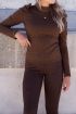 Bruine top met ruiten & pofmouwen | Tops | My Jewellery