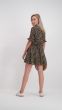 Ruffle jurkje print camouflage bruin, Jurken My Jewellery